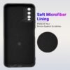 lirimark 1 LIRAMARK Silicone Soft Back Cover Case for Vivo Y12s / Y20 / Y20i / Y20G / Y20A / Y20T / Y11s (Silicone Black)