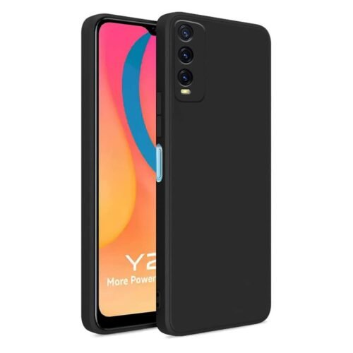 lirimark LIRAMARK Silicone Soft Back Cover Case for Vivo Y12s / Y20 / Y20i / Y20G / Y20A / Y20T / Y11s (Silicone Black)